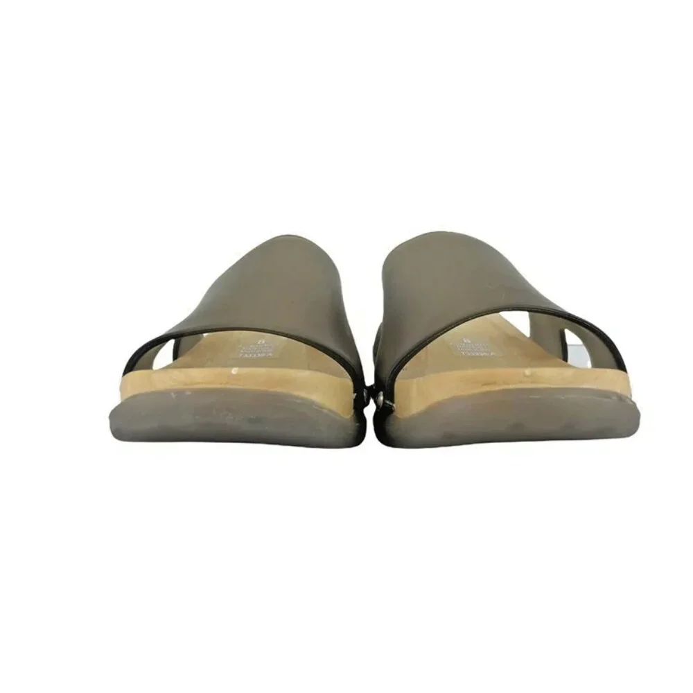 Lorenzo Chelini Womens T33338-A Brown Clear Strap Comfort Slide Sandal Size US 8 - Picture 3 of 10